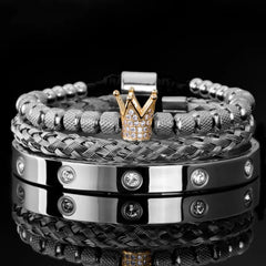 Roman Luxe Stainless Steel Bracelet