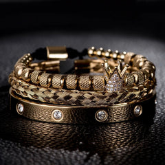 Roman Luxe Stainless Steel Bracelet