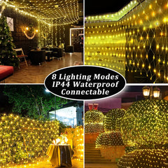 Illuminate Your Outdoors with Solar Net Mesh Fairy Lights