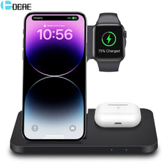 DCAE TriPower 3-in-1 Wireless Fast Charging Dock