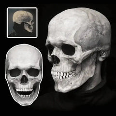 Bone-Chilling Skull Mask with Movable Jaw